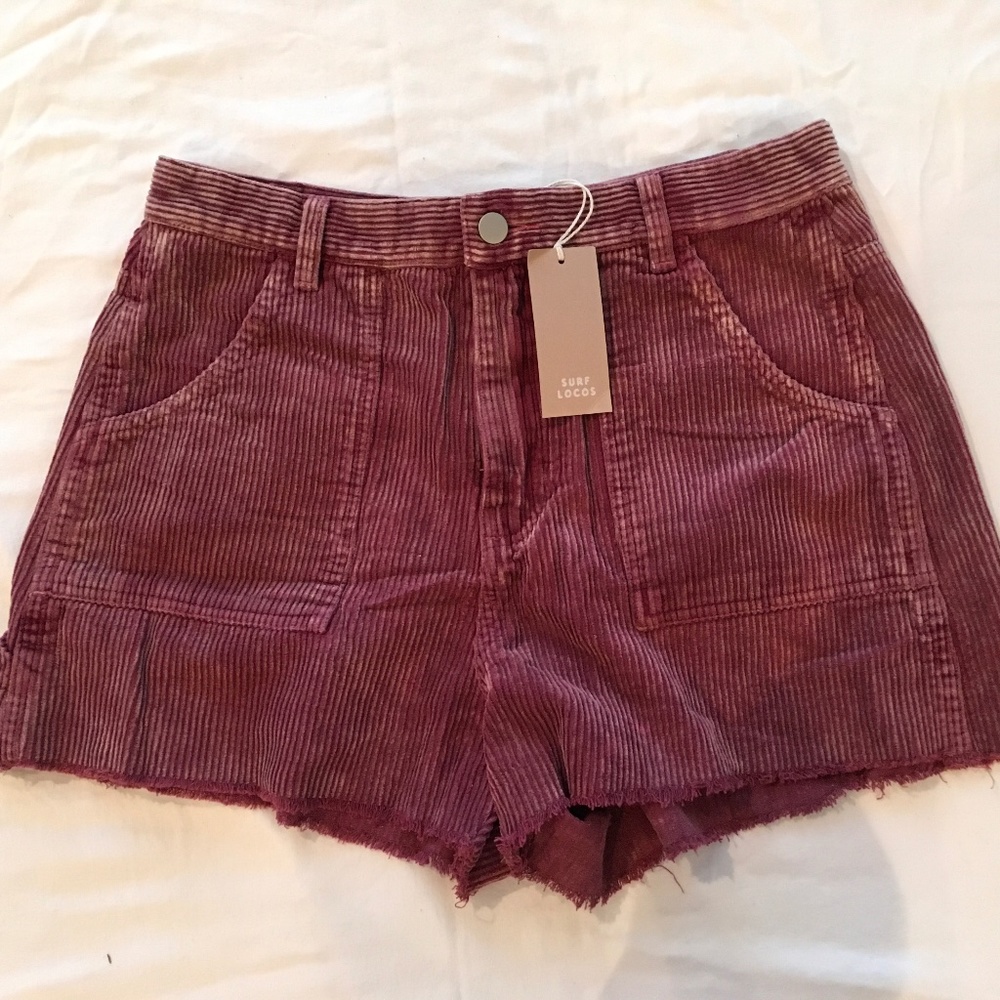 Surf Locos Boneyard Corduroy Shorts women’s size 27 new with tags
